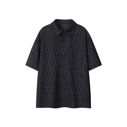 Casual Retro Plaid Short-Sleeve Shirt